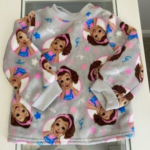 Ms. Rachel Girls Gray Fleece Pullover